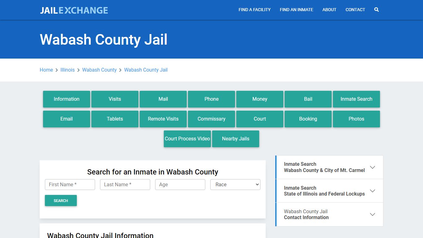 Wabash County Jail Roster Lookup, IL, Inmate Search