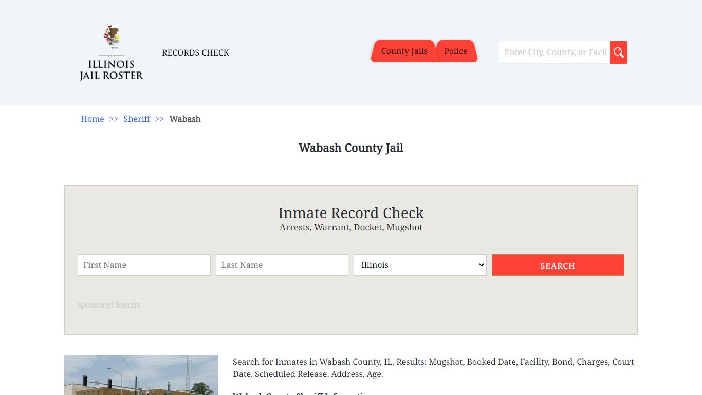 Wabash County Jail - Jail Roster Search