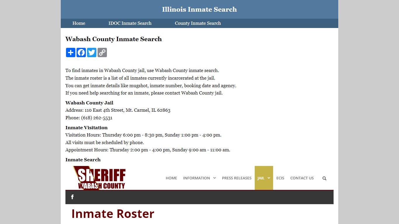 Wabash County Inmate Search